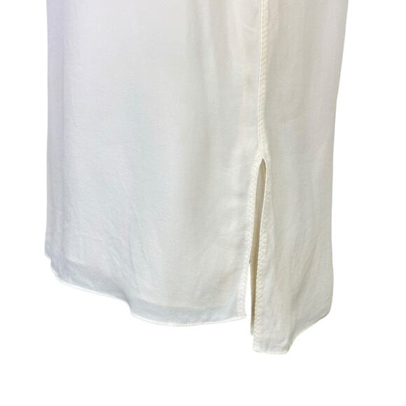 Rag & Bone Maude 100% Silk Georgette Ivory Cream Tank Sleeveless Top - Picture 8 of 12